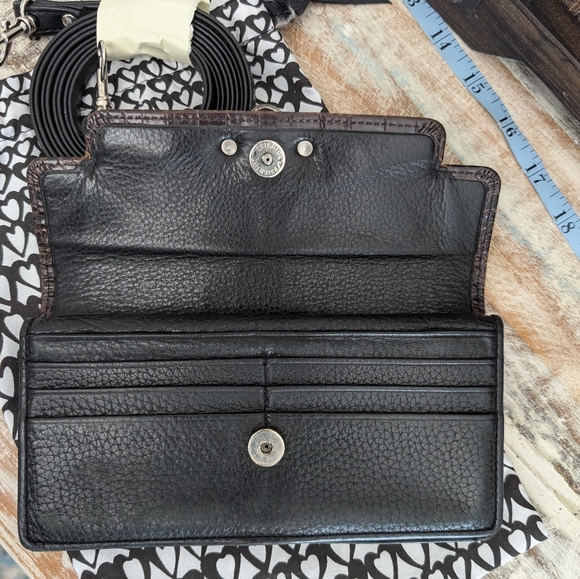 Vintage Brighton Crossbody/ Clutch Wallet with Dust Bag - Picture 7 of 13
